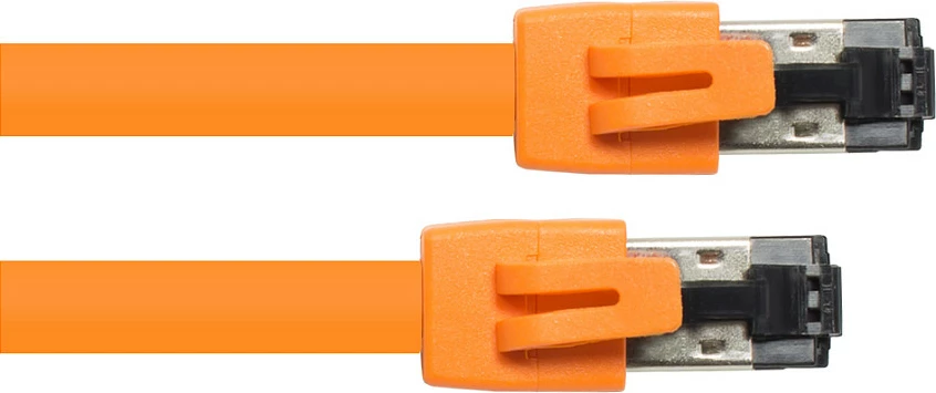 Kabllo rrjeti GoodConnections Cat8.1 S/FTP RJ-45 0.5m 40Gbps, portokalli