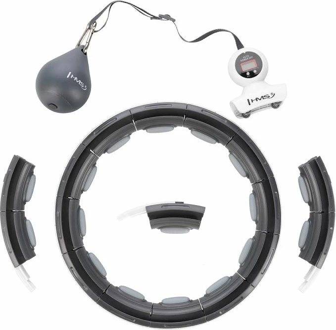 Hula hop me magnet e peshë HMS HHM15, i zi