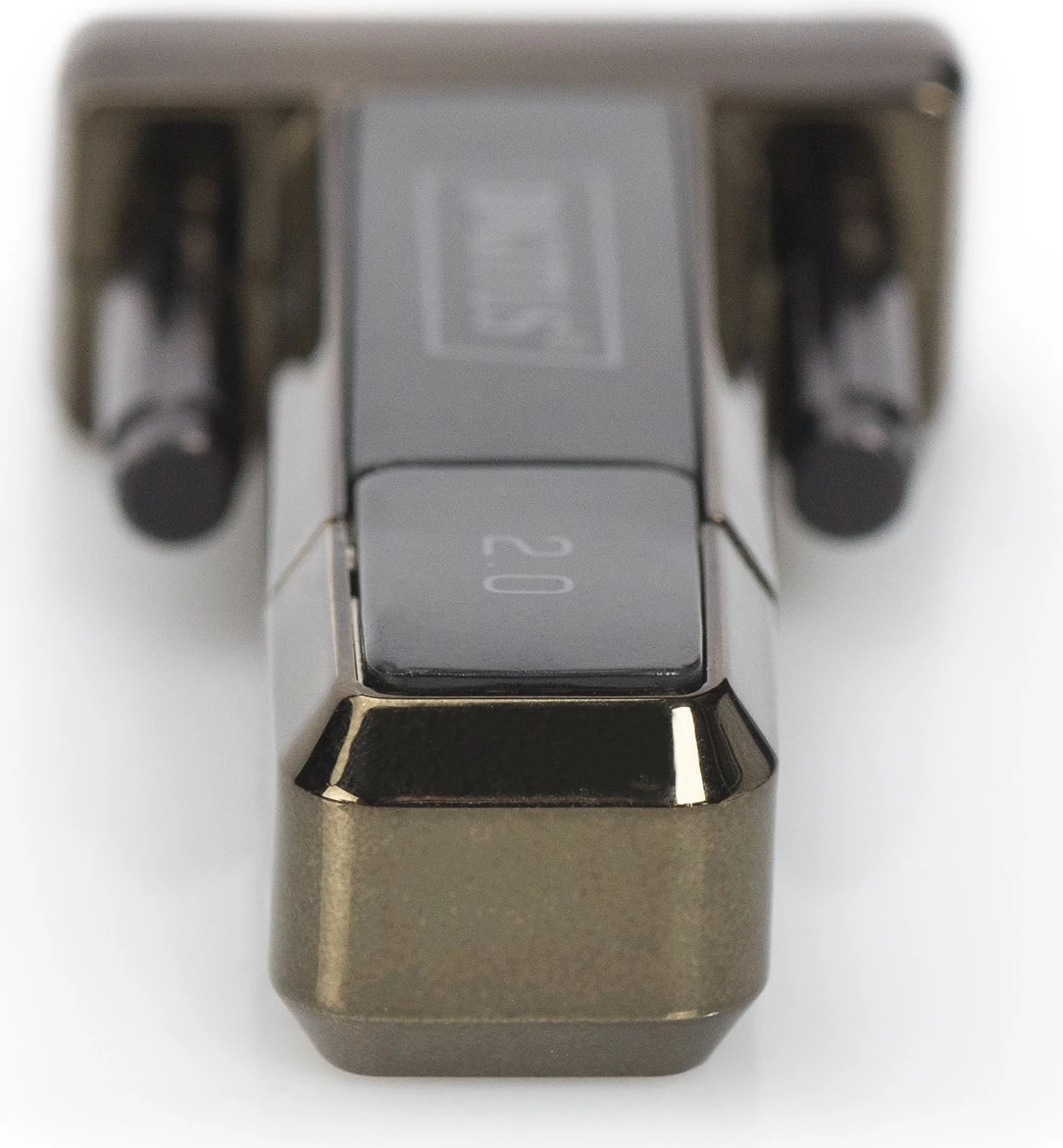 Adapter USB 2.0 në serial D-Sub9 Digitus, 0.8m, i zi