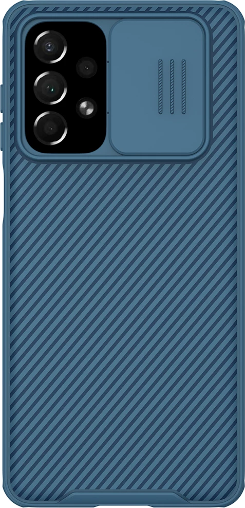 Mbështjellës Nillkin CamShield Pro për Samsung Galaxy A73, me kapak kamere, Kaltër