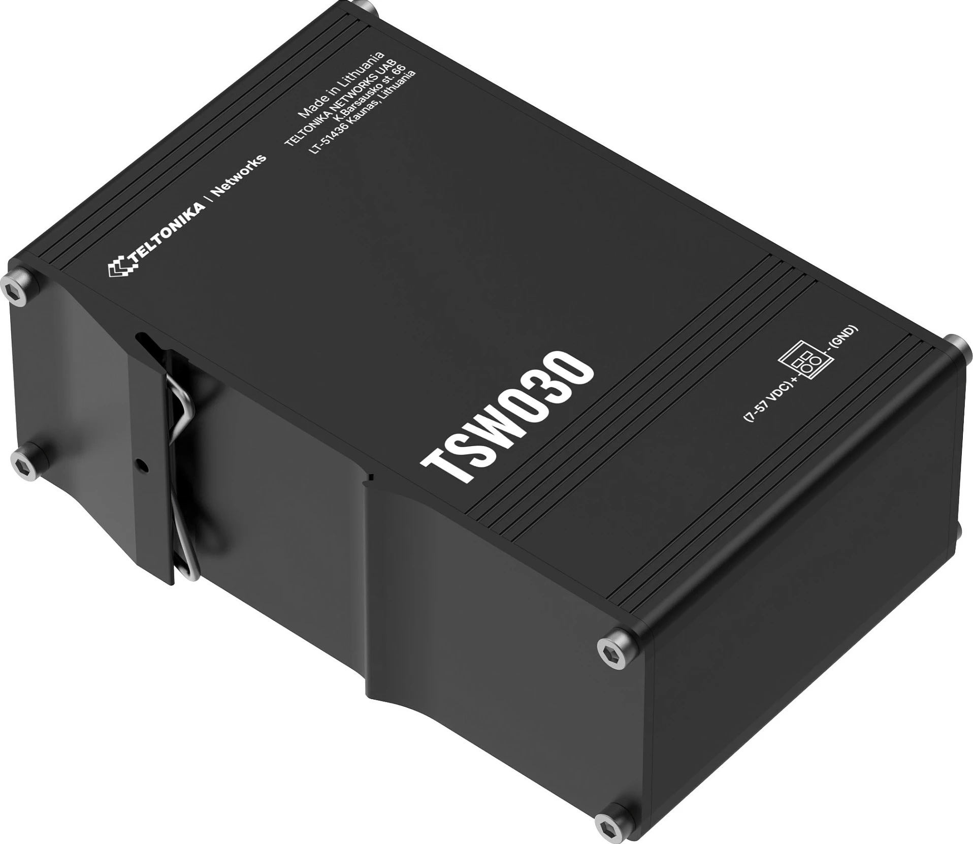 Switch Teltonika TSW030, 8x RJ45 10/100 Fast Ethernet, Unmanaged, DIN Rail, IP30, i zi