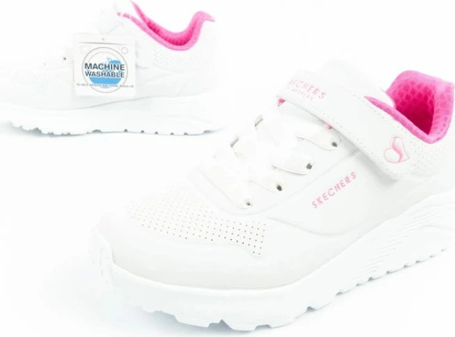 Atlete për fëmijë Skechers, të bardha