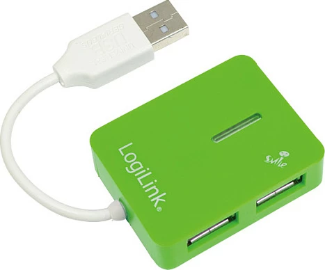 USB hub LogiLink 4-Port USB 2.0, 480 Mbit/s, jeshil
