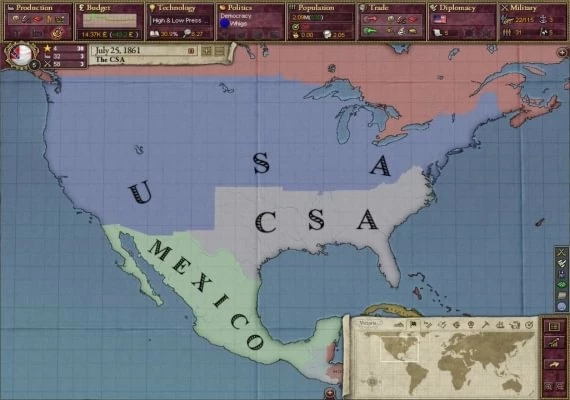 Victoria II: A House Divided DLC EN Global