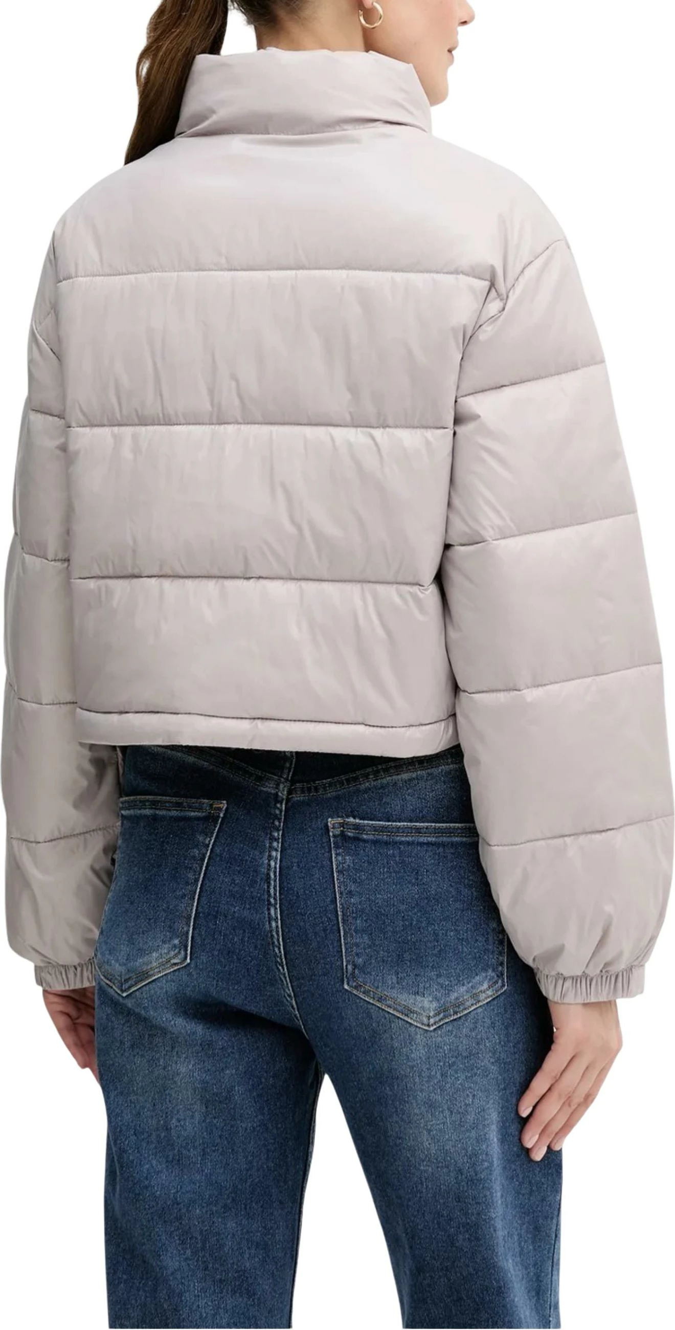 Jakne puffer për femra Calvin Klein Jeans LV047D504G, Wisteria [Madhësia: M]