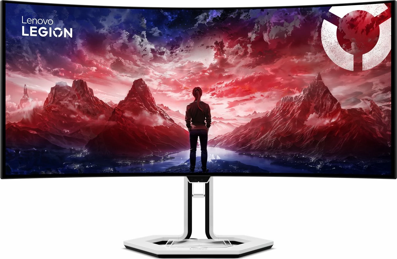 Monitor gaming Lenovo Legion Pro 34WD-10 (67C9UAC1EU) 34" OLED UWQHD 240Hz i lakuar, zi/bardhë