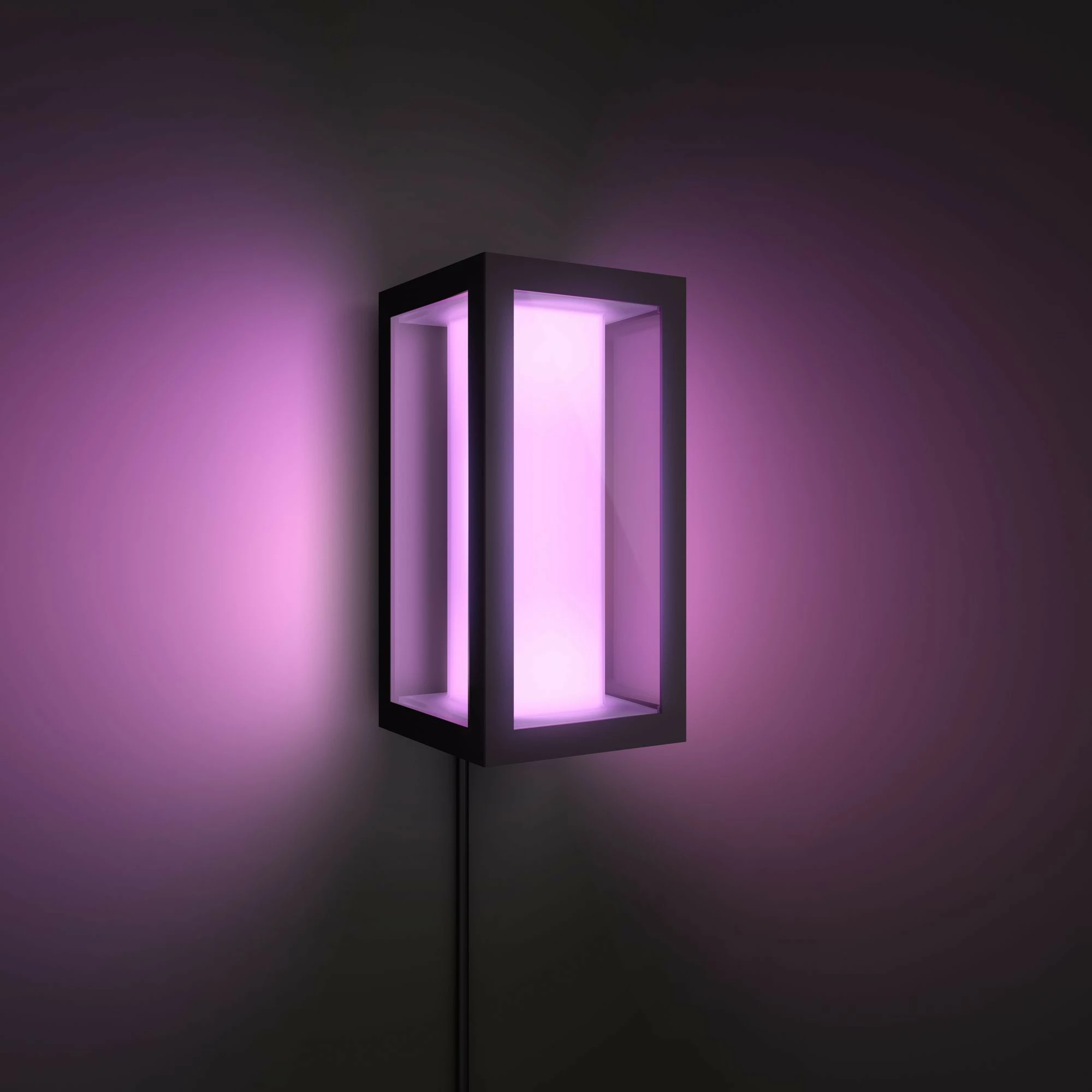 Dritë muri Philips Hue Impress, LED, e zezë, ngjyra të ndryshme