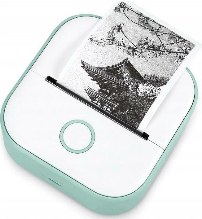 Printer portabël Phomemo T02, bardhë-gjelbër