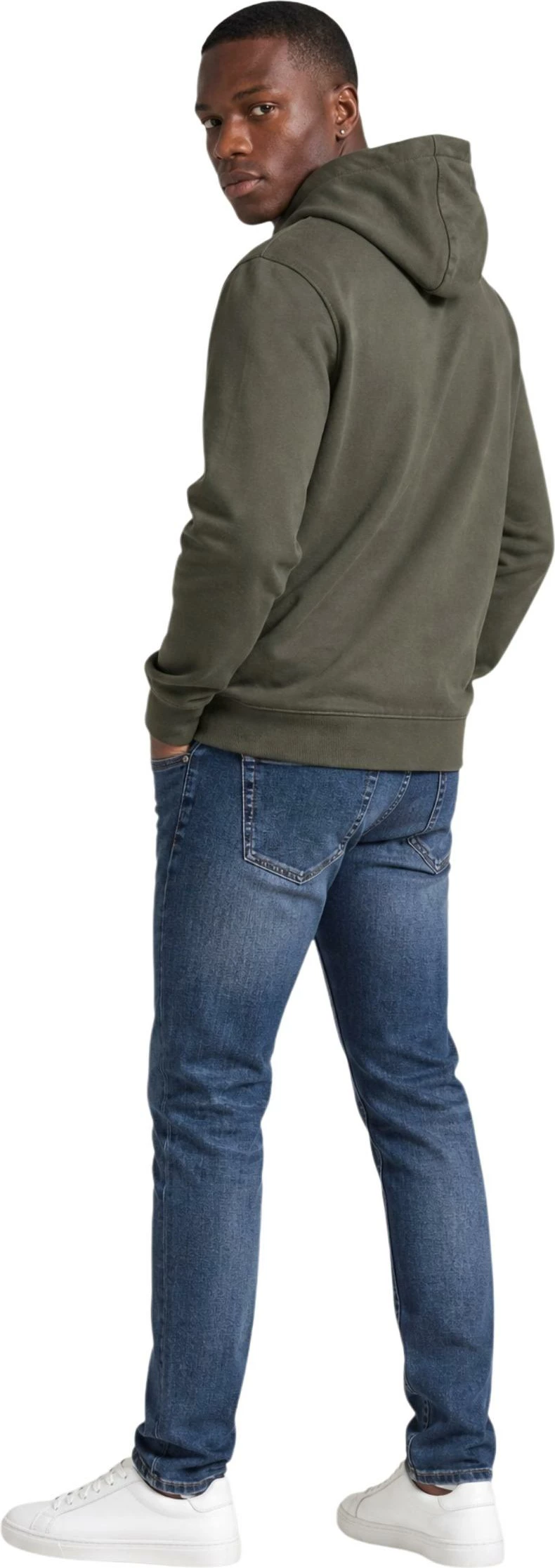 Duks me kapuç Calvin Klein Jeans LV04RG269G për meshkuj, jeshile ulliri [Madhësia: M]