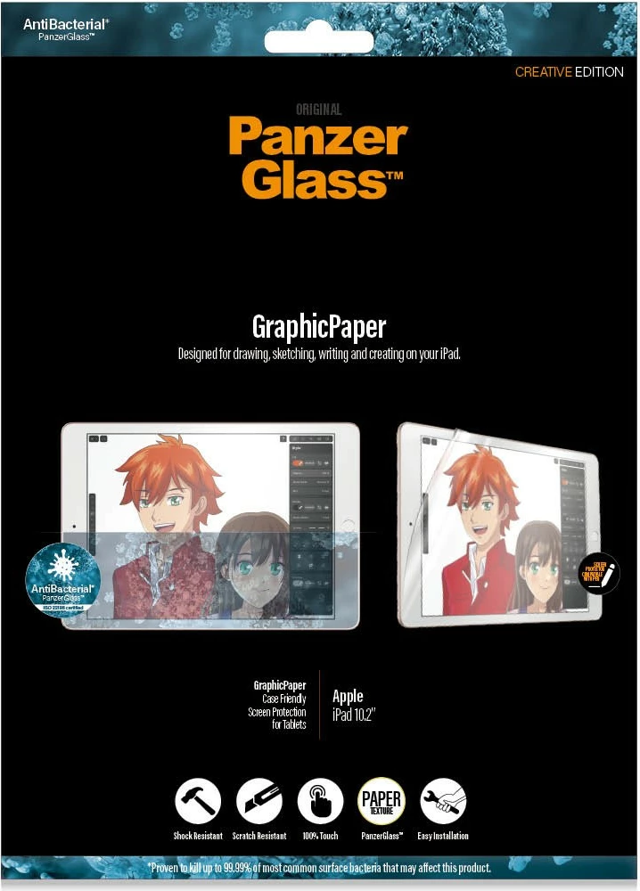 Mbrojtës ekrani PanzerGlass GraphicPaper për iPad 10.2, transparent