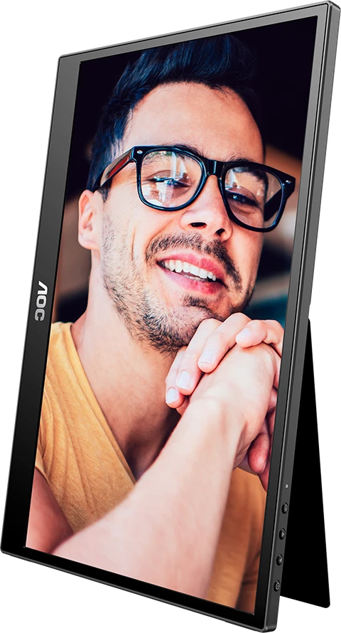 Monitor portativ AOC 16T3EA 15.6" FHD IPS 60Hz USB-C, i zi, set me çantë bartëse, kabllo USB‑C dhe adaptues rryme