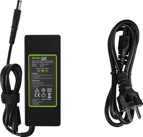 Adapter rryme laptopi Green Cell PRO 90W 19.5V 4.62A për Dell Inspiron/Latitude/XPS, i zi