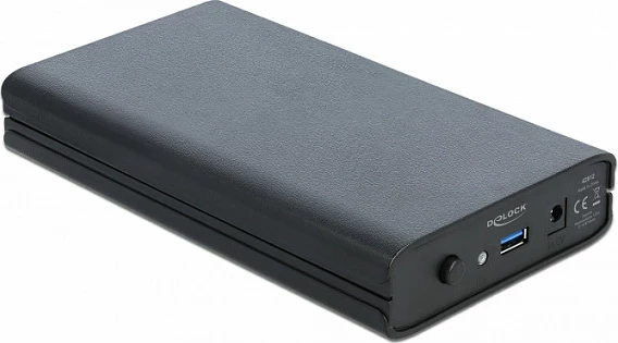 Kasë e jashtme DeLOCK për HDD 3.5" SATA, USB 3.2 Gen 1, 5 Gbit/s, e zezë
