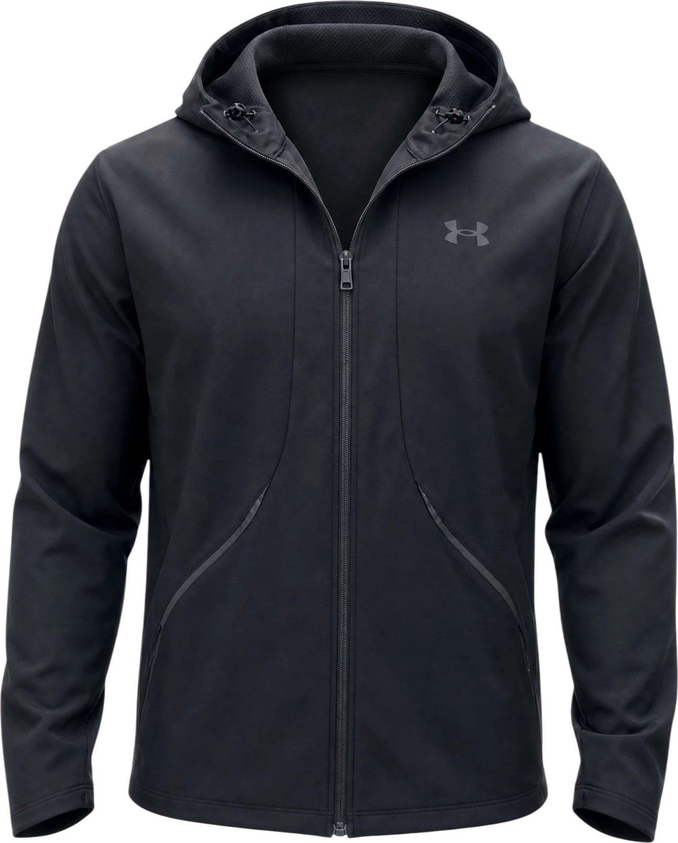Duks me kapuç me zinxhir për meshkuj Under Armour UA Unstoppable Woven 6014621, i zi [Madhësia: XXL]