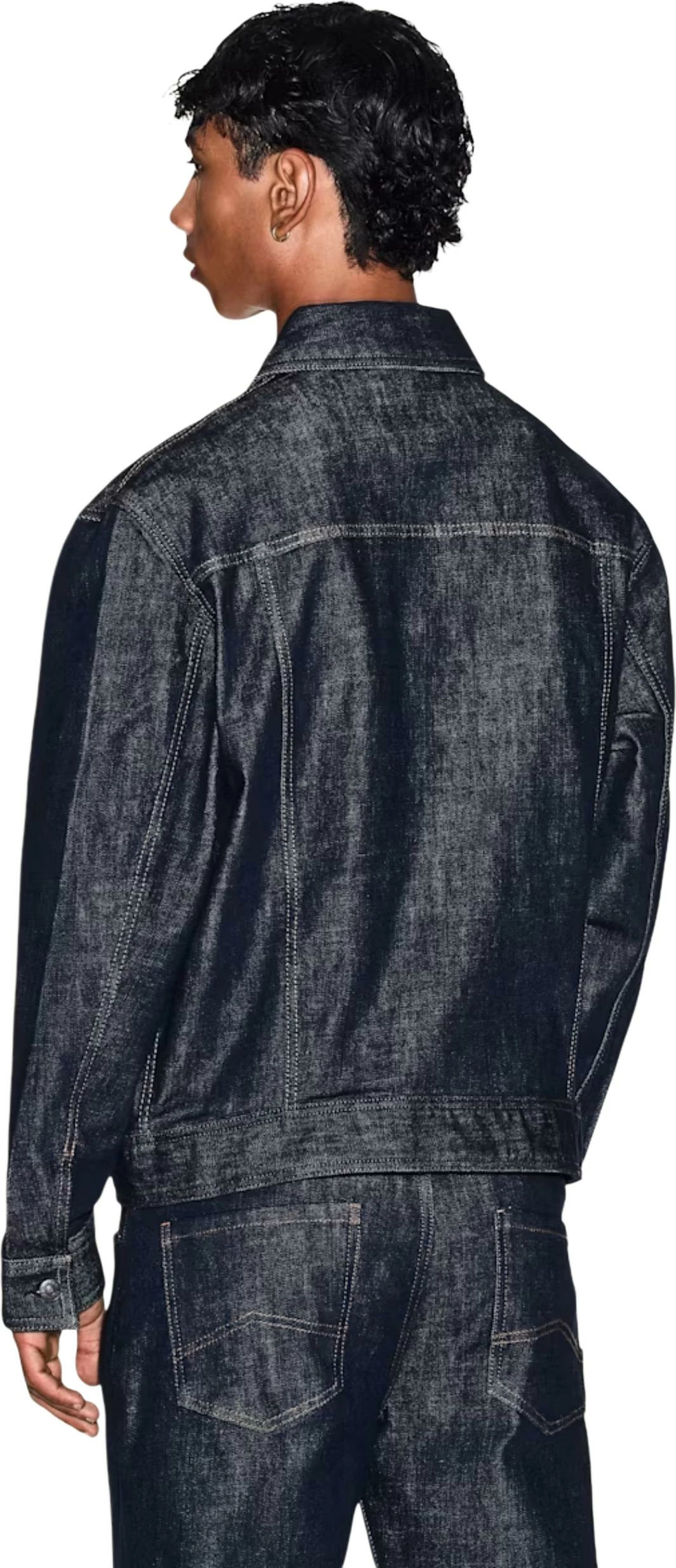 Jakne për meshkuj Armani Exchange XM000343 AF12284, xhins i errët [Madhësia: S]