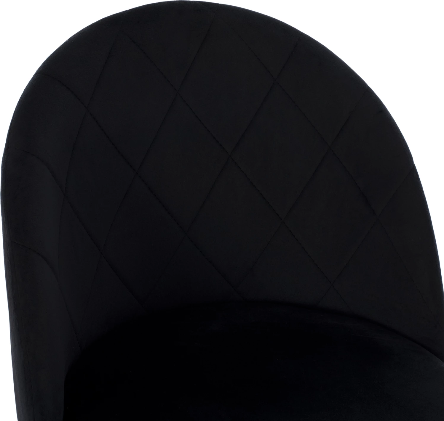 Karrige ODED me këmbë metalike të zeza & kadife të zezë FH8731.14 45x52x77 cm, set prej 4 copë