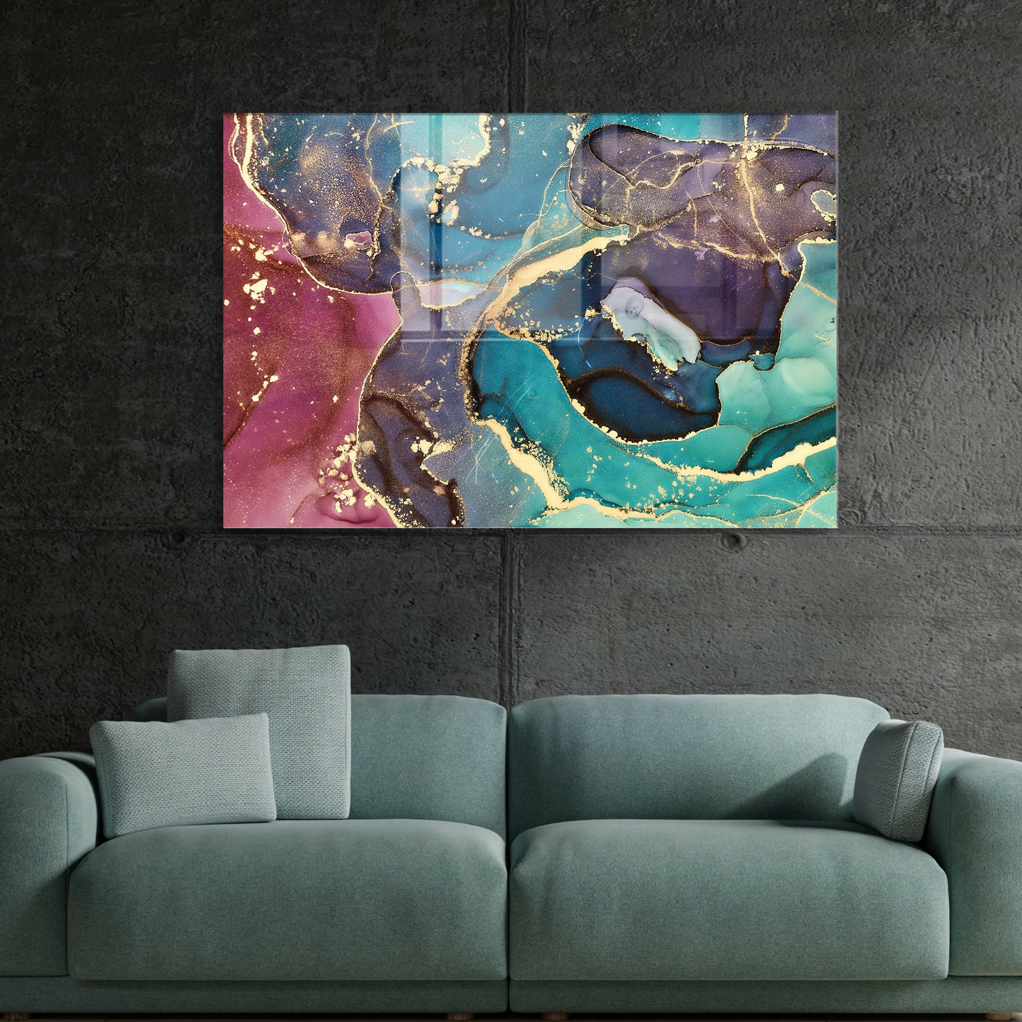Pikturë dekorative prej xhami të temperuar, Wallity, 2077, 70x100 cm