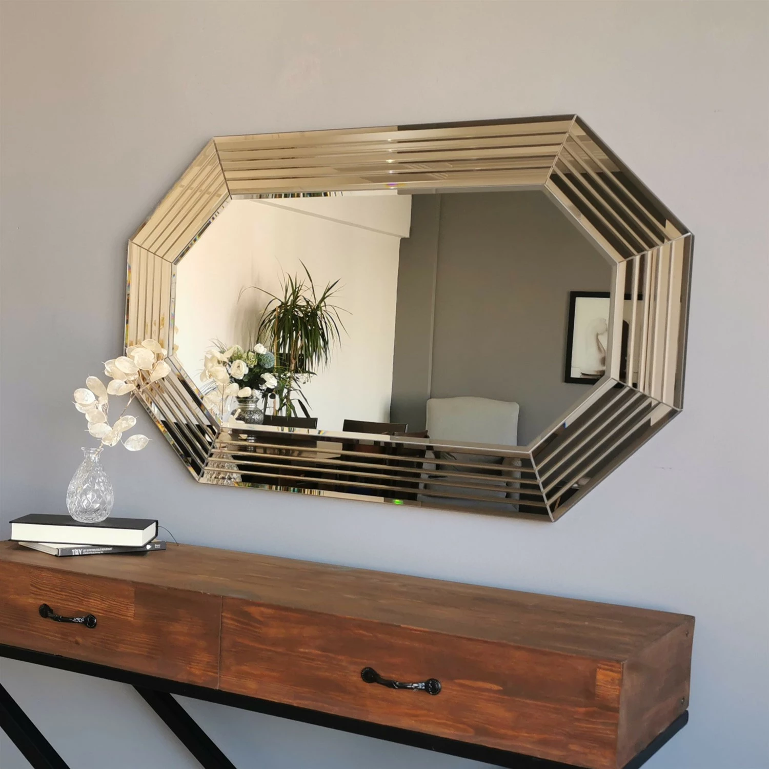 Pasqyrë bronzi Hanah Home, A312Y, 100x60cm