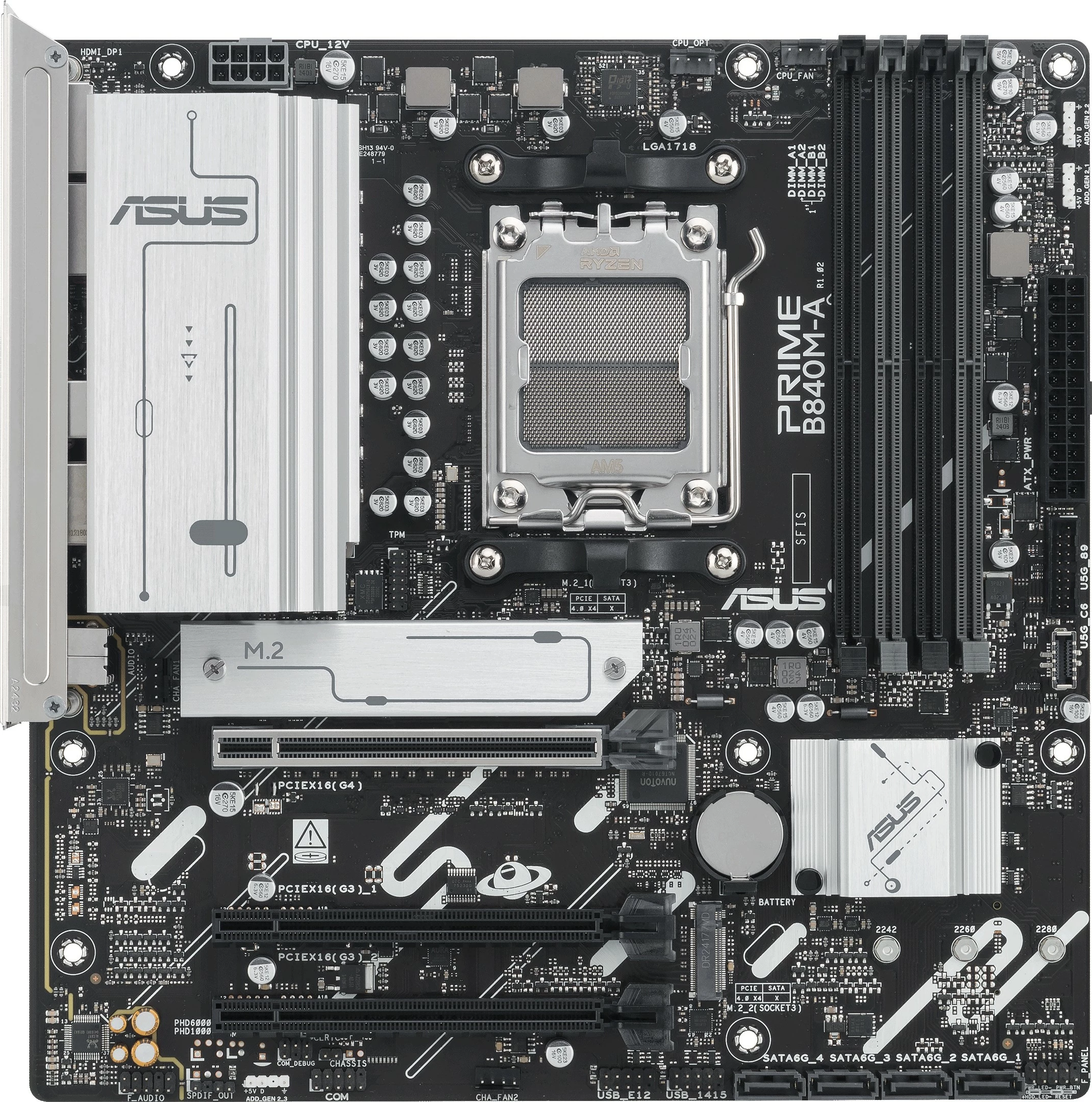 Pllakë amë ASUS PRIME B840M-A-CSM, Socket AM5, DDR5, 192 GB