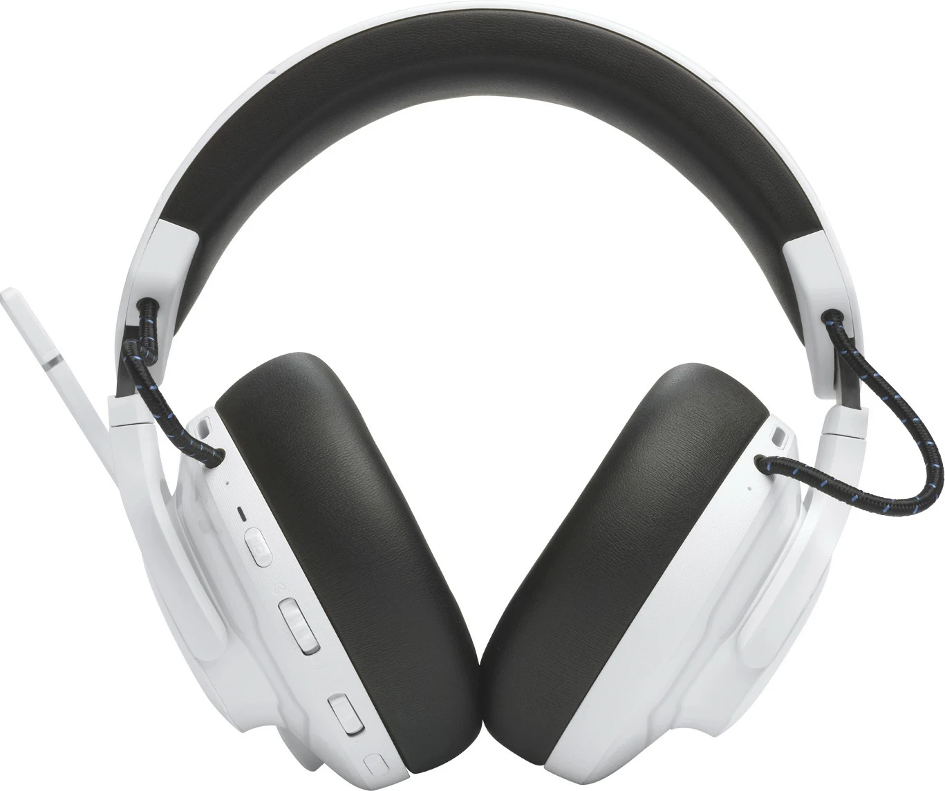 Kufje gaming JBL Quantum 910P, console wireless, ANC, head tracking, 39 orë, bardhë/blu