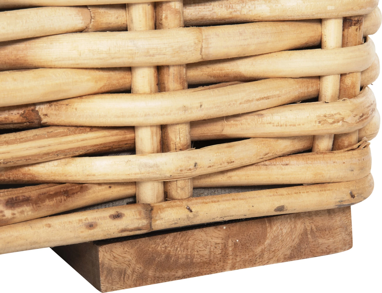 Set salloni për jashtë TROPEL FH11941, 3 pjesë, ratan natyral & jastëkë të bardhë