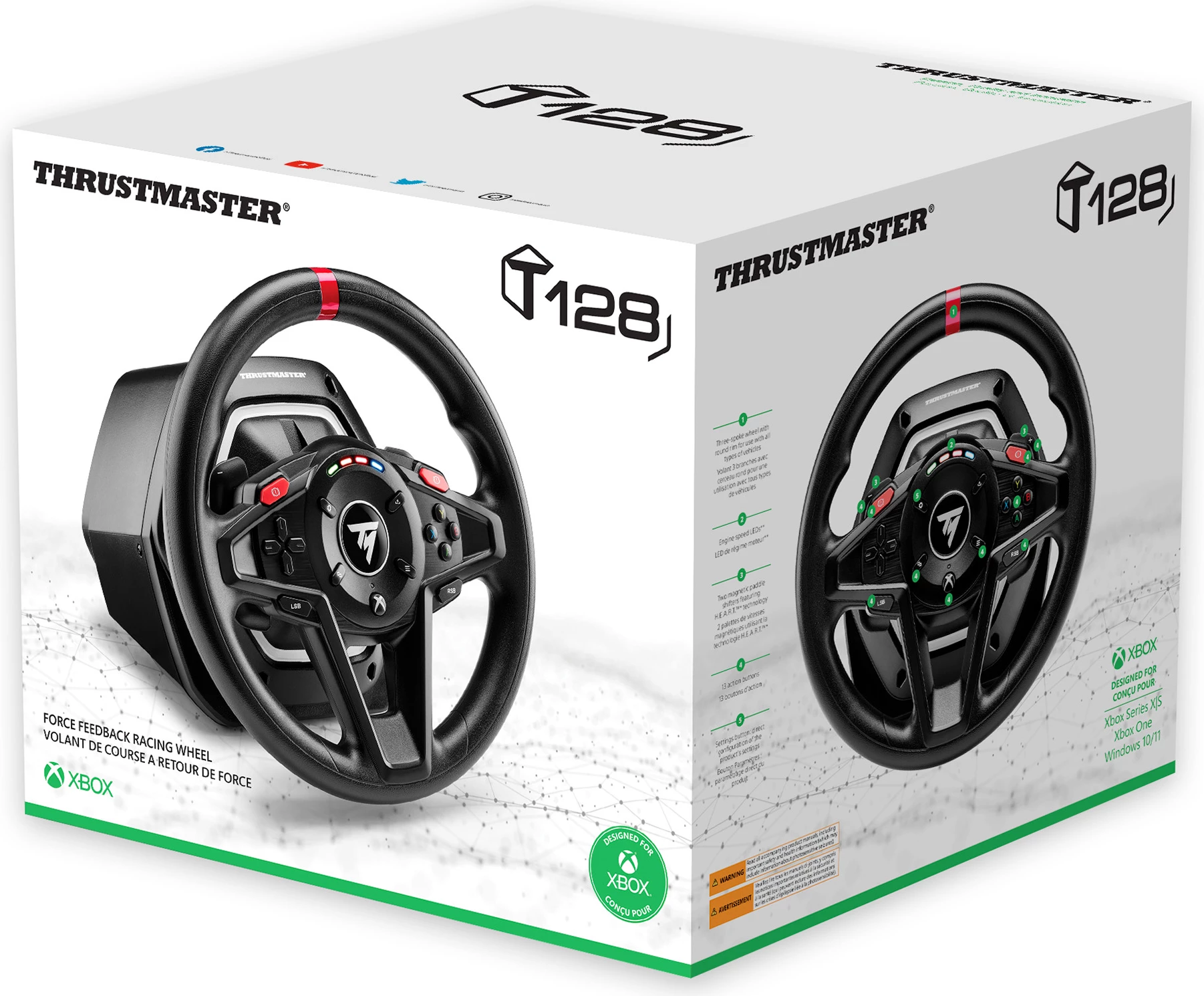 Vollan garash Thrustmaster T128-X USB-C për Xbox/PC, set me 2 pedale (Plug EU)