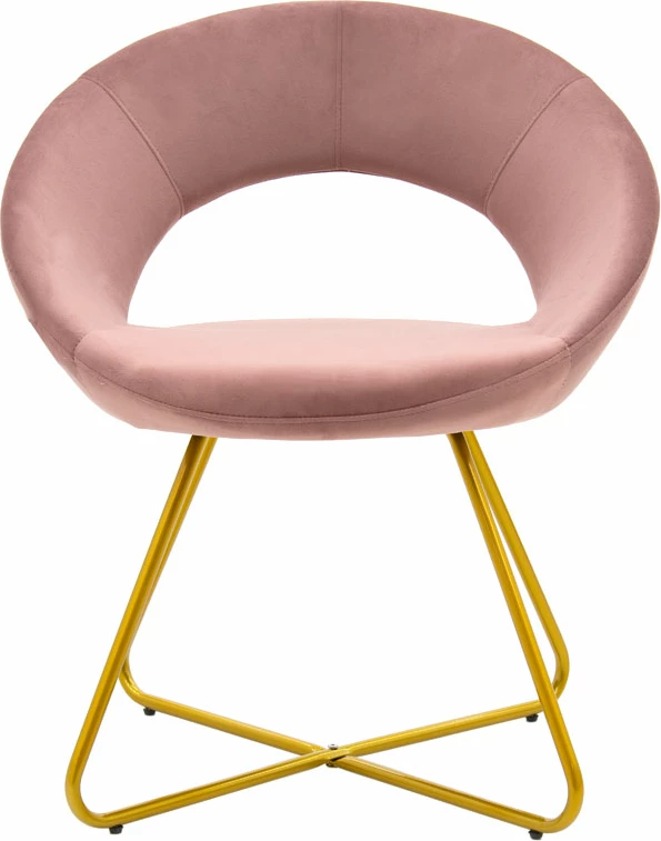 Karrige Valentina metalik e artë me kadife ngjyrë mollë e kalbur