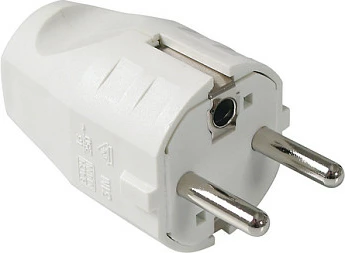 Fishë elektrike Bachmann 910.200, Type F (Schuko), për kabllo H05VV-F 3G 0.75–1.5 mm², e bardhë