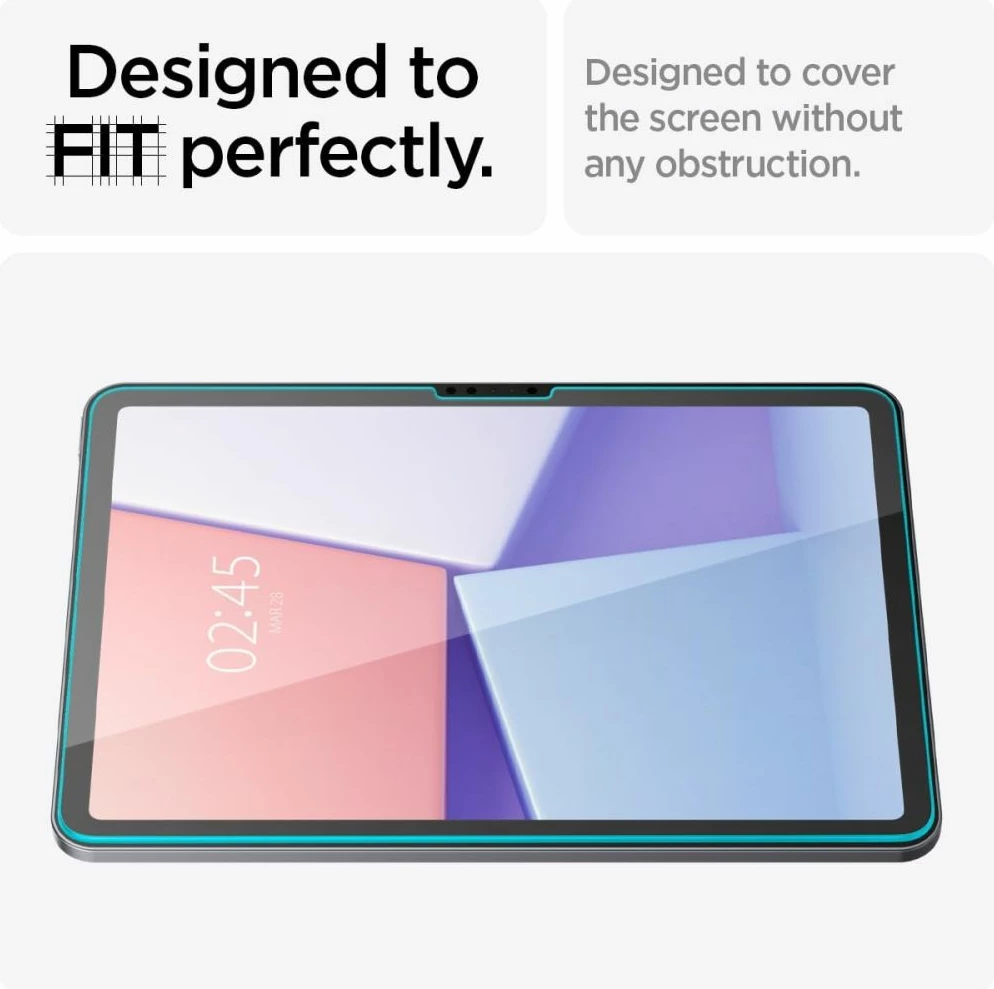 Xham i temperuar Spigen Glas.tR EZ Fit për iPad Air 11" (2024), Transparent