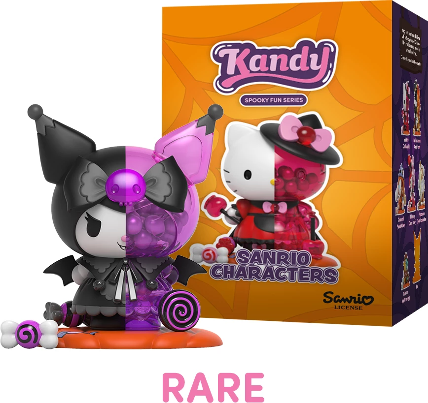 Figurinë koleksioni Mighty Jaxx Kandy x Sanrio Spooky Fun Series, kuti surprizë