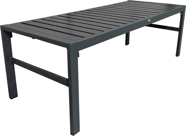 Set lounge për oborr 4 pjesë, alumin anthracite, jastëk anthracite