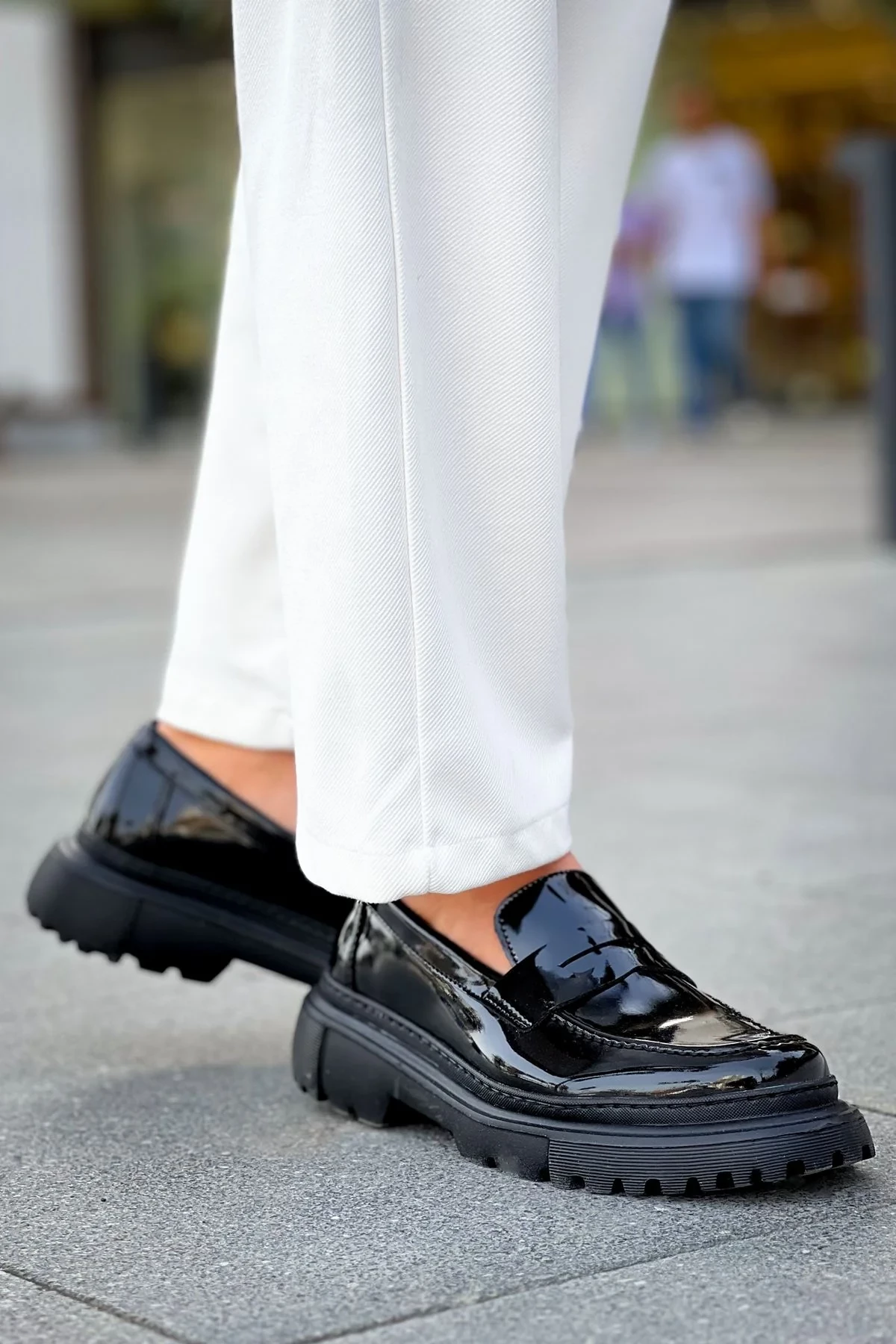 Këpucë për meshkuj, Chekich 2417 RST/Black Men Loafer