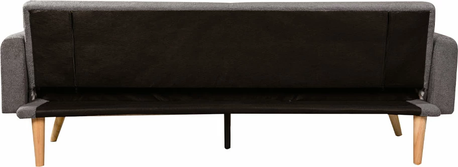 Krevati-sofë Panta, 3 vende, ngjyrë gri e errët, 210x77x77 cm