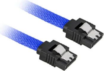 Kabllo SATA III Sharkoon 0.3m, 6 Gbit/s, bardhë/zezë