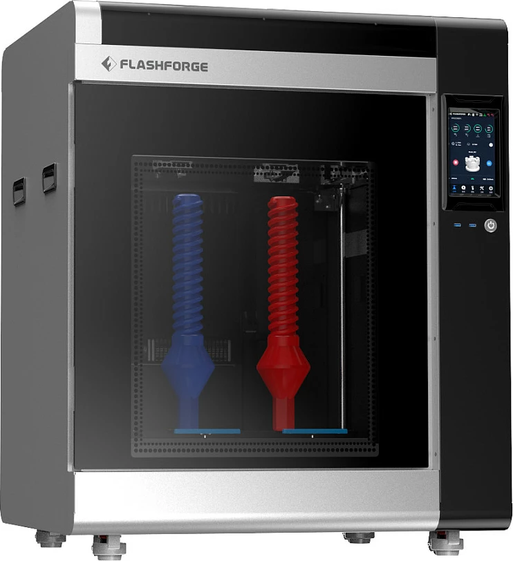 Printer 3D Flashforge Creator 4A, volum printimi 400×350×500 mm, Wi‑Fi/Ethernet, ekran 7", zezë/gri