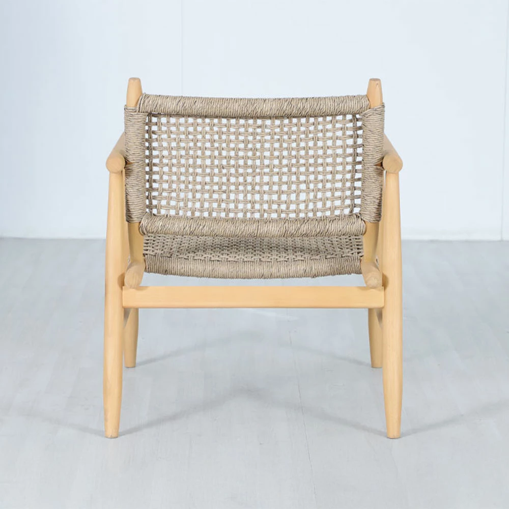 Karrige e ulët LALOU, natyrale, 73.5x67x80cm