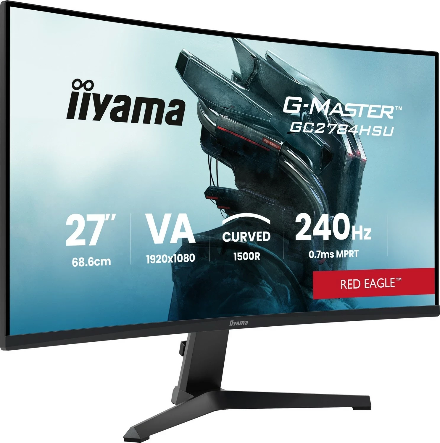 Monitor gaming iiyama G-Master GCB2784HSU-B1, 27 inch, Full HD, 240Hz, VA, Pivot, e zezë
