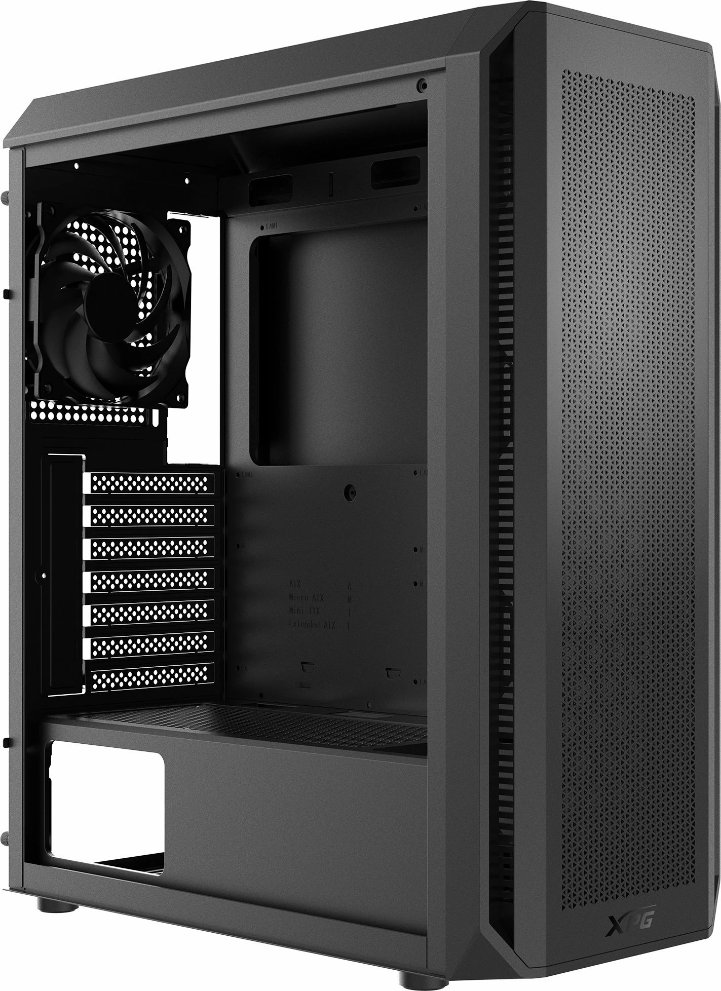 Kasë XPG Valor Air Plus VALORAIRPLUSMTA-BKCWW Midi Tower ATX/Micro-ATX/Mini-ITX me ARGB, me 4x 120mm ventilatorë, e zezë