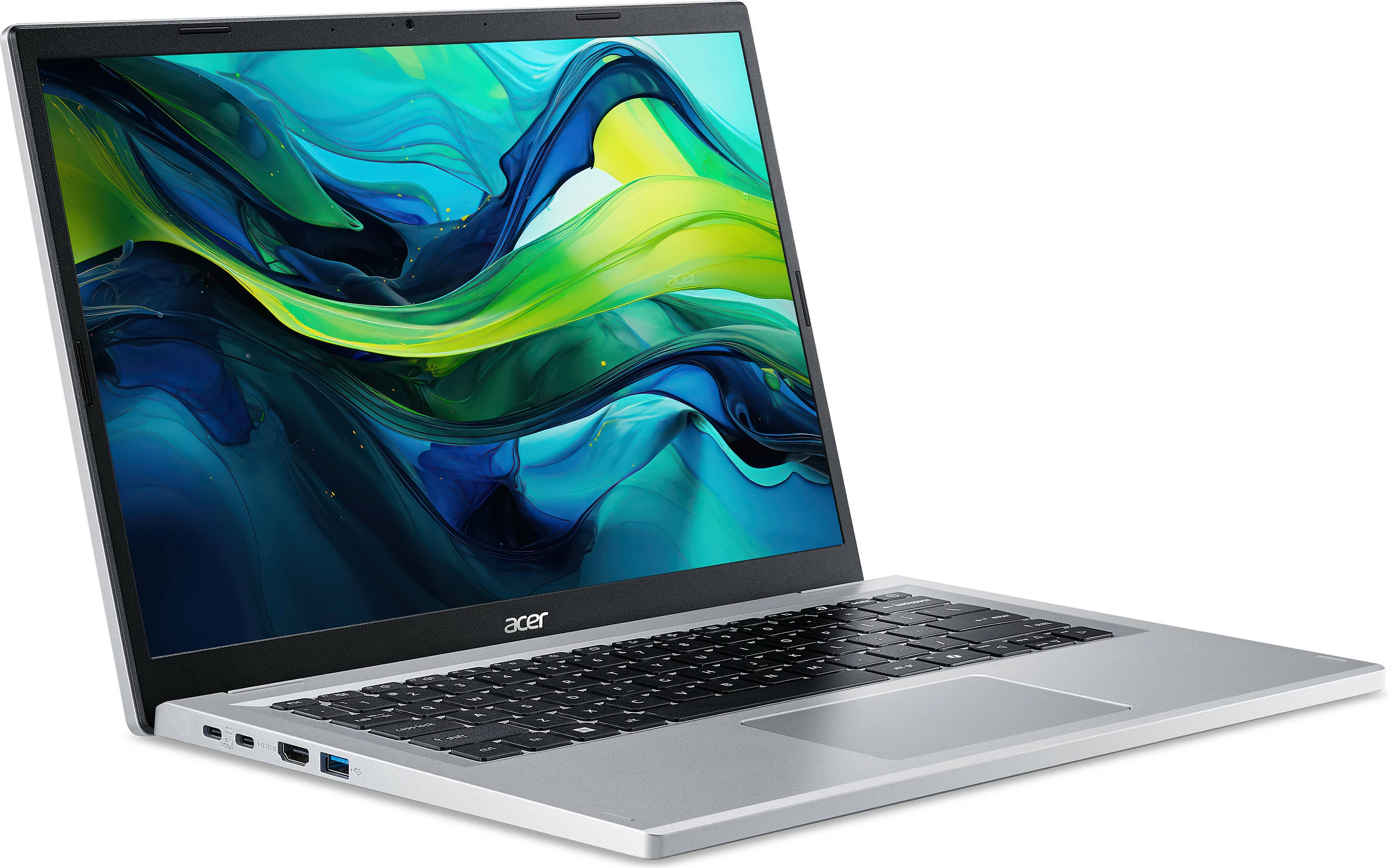 Laptop Acer Aspire AG14-32P-328W, i3-N355, 8GB RAM Memorje, 512GB SSD, Windows 11 Home, AZERTY FR, argjendtë