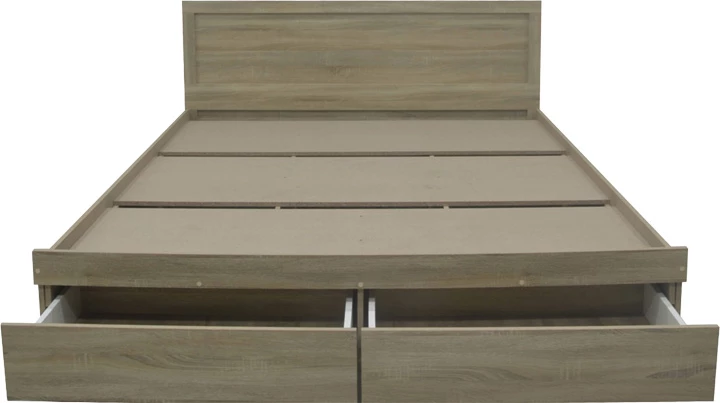 Krevat Olympus me sirtarë, ngjyrë lisi e çelët, 160x200cm