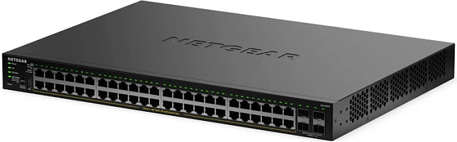 Switch NETGEAR GS348TPv2, 48x Gigabit PoE+ + 4x SFP, 380W, Rack 1U, i zi