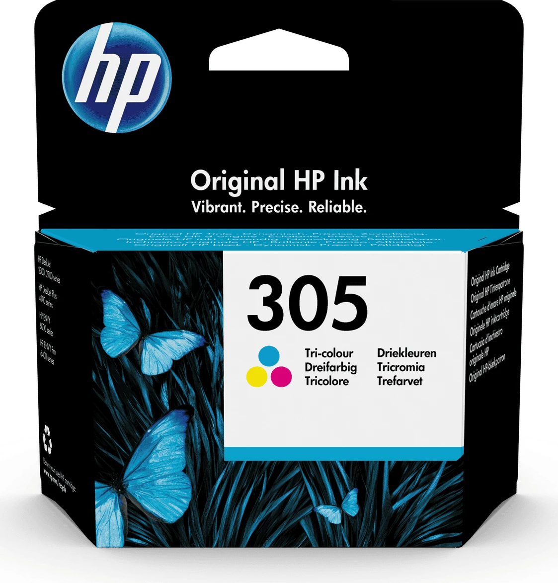 Kartush bojë, HP, 305 (3YM60AE), tri-colour, rendiment 100 faqe, madhësi standard, Cyan Magenta Yellow