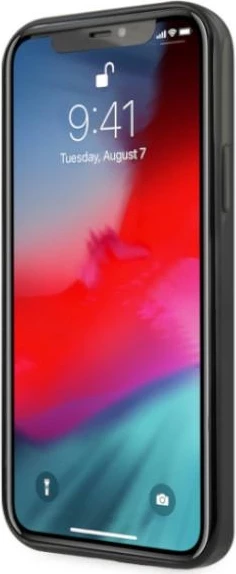 Mbështjellës Mercedes MEHCP12MESPBK për iPhone 12/12 Pro 6.1", Stars Pattern, i zi