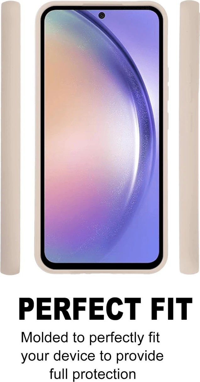 Mbështjellës silikoni Goospery Soft Feeling për Samsung Galaxy A14, bezhë