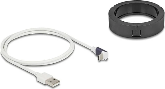 Karikues wireless DeLOCK 15W, për montim në tavolinë, i bardhë