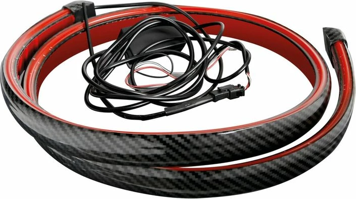 Shirit Led Spoiler Karboni I Kuq 120cm 12v