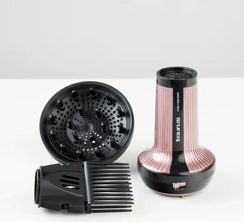 Tharëse flokësh Taurus Curly 900400000, 800 W, e zezë