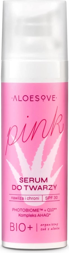 Serum për fytyrë për femra ALOESOVE Pink Face Serum SPF30, 30ml