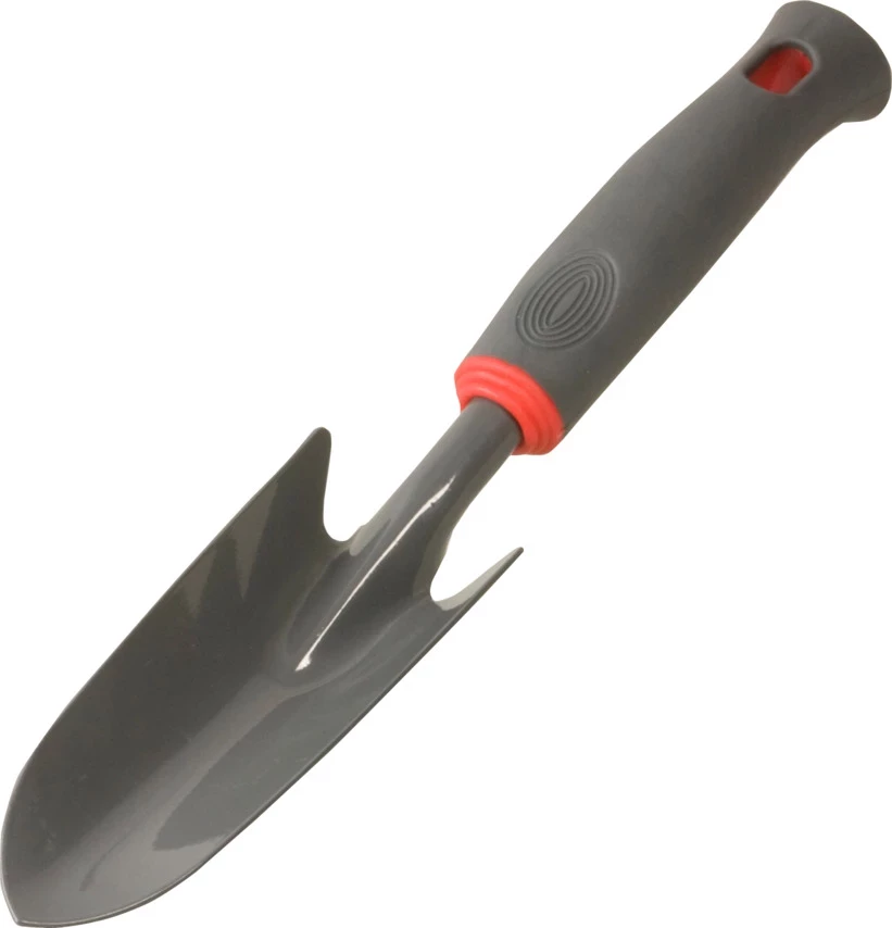 Lopatë dore për kopsht Proline 40071, çelik i fortësuar, dorezë ergonomike, gri/kuqe