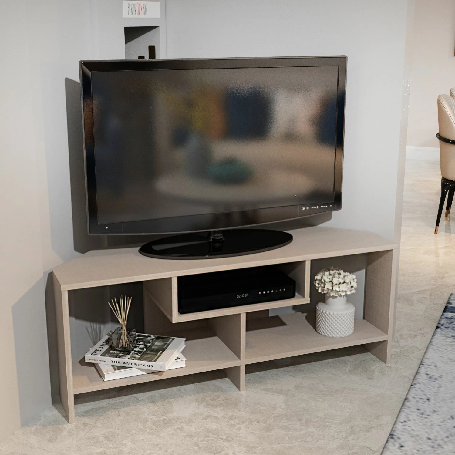 Komodë për TV, Skye Decor, Maldiv, bezhë
